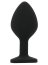 Set 3 bucati dopuri anale, Toosh, mic, medium, mare, silicon negru - vedere laterala