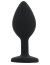Set 3 bucati dopuri anale, Toosh, mic, medium, mare, silicon negru - detaliu finisaj