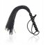Bici mini Ohmama Fetish Ribbed Silicone Handle Flogger, 22 cm