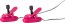 Vibratoare Incalzite Cleme Sfarcuri CalExotics Novelties Nipple Play Vibrating Heated Nipple Teasers - Roz