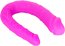 Dildo Dublu Double Dong AC/DC Dong, Silicon - Roz satinat, 31 cm