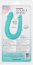Dildo Dublu Double Dong AC/DC Dong Aqua, Silicon - Turcoaz, 31 cm