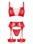 Set Lenferie Intima Mood Swing  Leg Avenue - Rosu