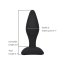 Dop anal din silicon Loving Joy, Negru, Medium