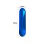 Mini vibrator bullet Kiwi Pretty Love Albastru Metalizat - stimulare clitoris sfarcuri finisaj metalizat lucios