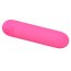 Mini vibrator bullet Stefan Pretty Love Roz Fucsia - vedere laterala dimensiuni compacte