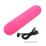 Mini vibrator bullet Stefan Pretty Love Roz Fucsia - vedere din spate buton control