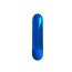 Mini vibrator bullet Kiwi Pretty Love Albastru Metalizat - detaliu cap rotunjit finisaj lucios