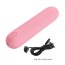 Mini vibrator bullet Stefan Pretty Love Corai - vedere din spate buton control
