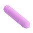 Mini vibrator bullet Stefan Pretty Love Violet - detaliu cap rotunjit ABS