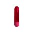 Mini vibrator bullet Kiwi Pretty Love Rosu Metalizat - vedere laterala dimensiuni compacte