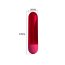Mini vibrator bullet Kiwi Pretty Love Rosu Metalizat - specificatii tehnice 8 cm 10 moduri USB