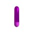 Mini vibrator bullet Kiwi Pretty Love Violet Metalizat - vedere laterala dimensiuni compacte