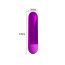 Mini vibrator bullet Kiwi Pretty Love Violet Metalizat - specificatii tehnice 8 cm 10 moduri USB