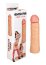 Extensie Prelungitor Penis Gladiator, Cyberskin, Realist Natur - 17,5cm - vedere frontala