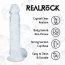 Dildo realist RealRock 12.7 cm transparent