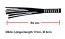 Bici maner penis stilizat de sticla, Flogger Glass