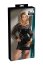 Rochie Black Level - neagra scurta din vinil negru