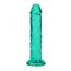 Dildo Realistic REALROCK Suction Cup 6'' Verde Transparent
