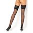 Ciorapi autoportanti Beauty Night, Catherine, negri cu dantela