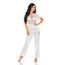 Set Pijama Beauty Night Fashion Missy - satin alb