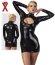 Rochie Minidress Latex -Negru - culoare si material