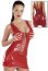 Rochie Latex Look Black Level - Rosu - detaliu design