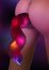 Unicorn Tail Buttplug LED Black - vedere frontala