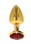 Butt Plug With Diamond Jewel L - vedere frontala
