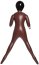 Papusa Gonflabila You2Toys »African Queen« 155 cm - Negru - detaliu finisaj