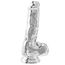 Dildo ToyJoy Clear Dildo TPE 16 cm Transparent - dimensiuni si specificatii