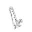 Dildo ToyJoy Clear Dildo TPE 16 cm Transparent - vedere spate