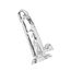 Dildo ToyJoy Clear Dildo TPE 18 cm Transparent - vedere spate