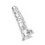 Dildo ToyJoy Clear Dildo TPE 22.5 cm Transparent - vedere spate