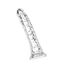 Dildo ToyJoy Clear Dong TPE 24 cm Transparent - unghi lateral