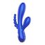 Vibrator Triple Xocoon Triple Love Vibrator Albastru - dimensiuni si specificatii