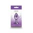 Plug Anal NS Novelties Rear Assets Small Violet - unghi lateral