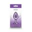Plug Anal NS Novelties Rear Assets Medium Violet - unghi lateral