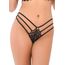 Lenjerie Daring Intimates Lace String with Straps Negru - imagine suplimentara 2