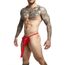 Chilot Barbatesc MOB Eroticwear Elephant Thong Rosu - detalii produs