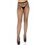 Dres plasa Leg Avenue vedere frontala, ochiuri diamond mari, decupatura vizibila, tocuri negre