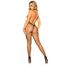 Body Plasa Leg Avenue Net Racer Neck Backless Bodystocking Negru - imagine suplimentara 3