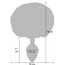 Plug Coada Iepure ToyJoy Enchanting Bunnytail Buttplug Alb - unghi lateral
