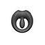Inel Cuplu Vibrant Zalo Apis Vibrating Couples Ring Negru - vedere spate