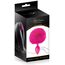 Plug Anal silicon cu pompon blana roz fucsia, Sweet Caress - 12 cm