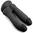 Dildo dubla penetrare VSCNOVELTY, negru, 18.5cm - diametru 4 cm