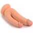 Dildo dubla penetrare VSCNOVELTY, bej, 21cm
