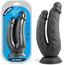 Dildo dubla penetrare VSCNOVELTY, negru, 21cm