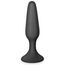 Plug anal GLAMY mic, silicon, negru - 11,5 cm