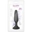 Plug anal GLAMY mic, silicon, negru - 11,5 cm